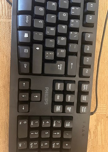 PHILIPS Kablolu siyah orjinal Klavye