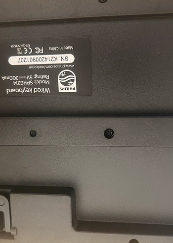 PHILIPS Kablolu siyah orjinal Klavye - Görsel 3