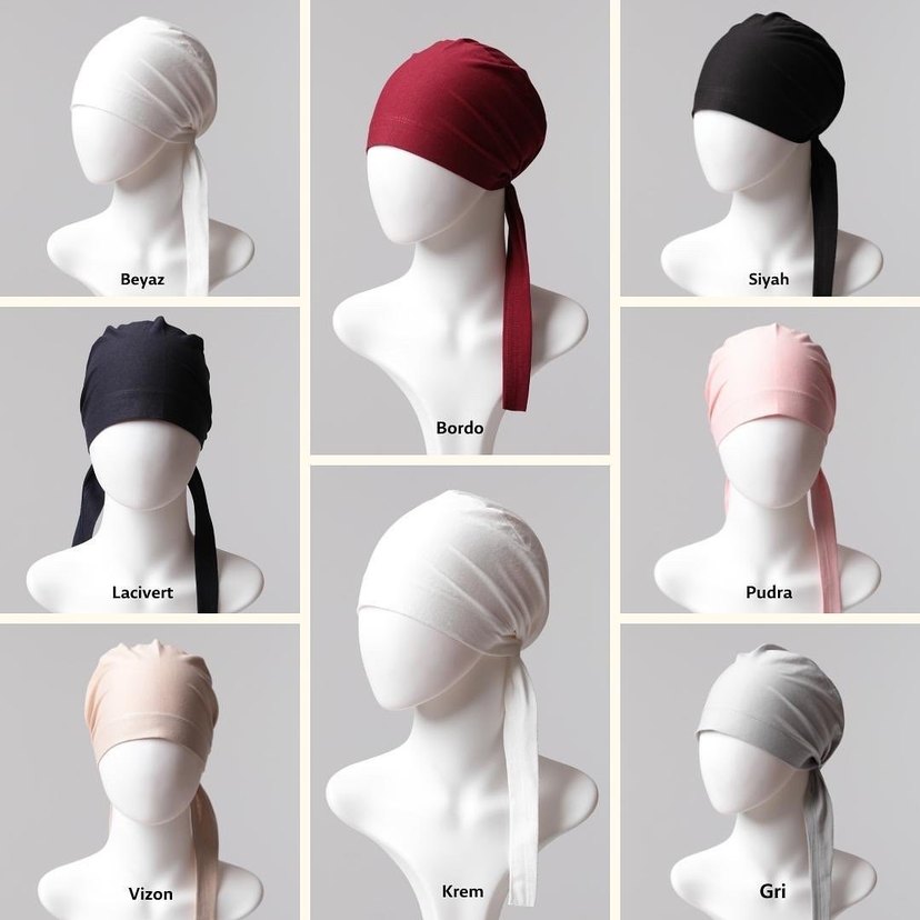 Siyah Tesettür Bone Kadın Bere - Görsel 2