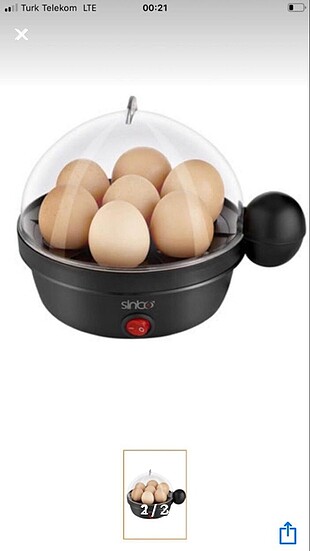 Yumurta pişirme makinesi