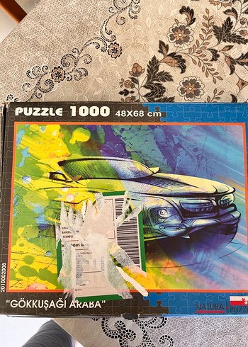 1000 Parça Gökkuşağı Araba Puzzle