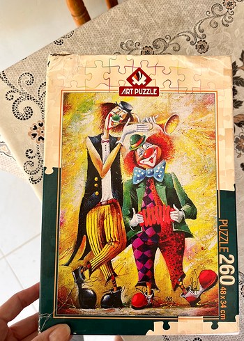 Art Puzzle 260 Parça Renkli Palyaço Temalı
