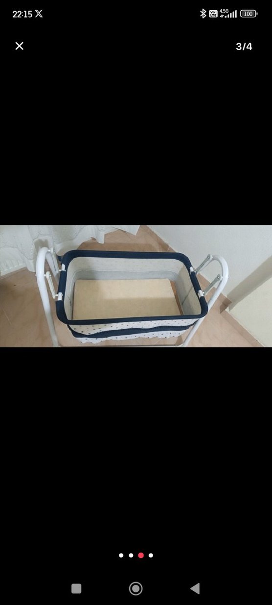 Beyaz ve Gri Bebek Sepeti - Görsel 2