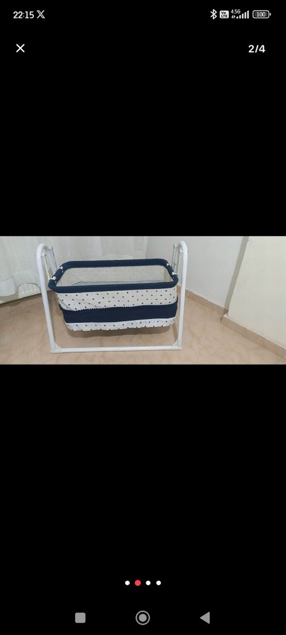 Beyaz ve Gri Bebek Sepeti - Görsel 3