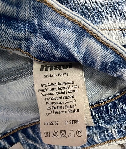 32 Beden Mavi jeans Bol Kot Pantolon beden 24/32