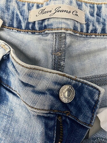 32 Beden mavi Renk Mavi jeans Bol Kot Pantolon beden 24/32