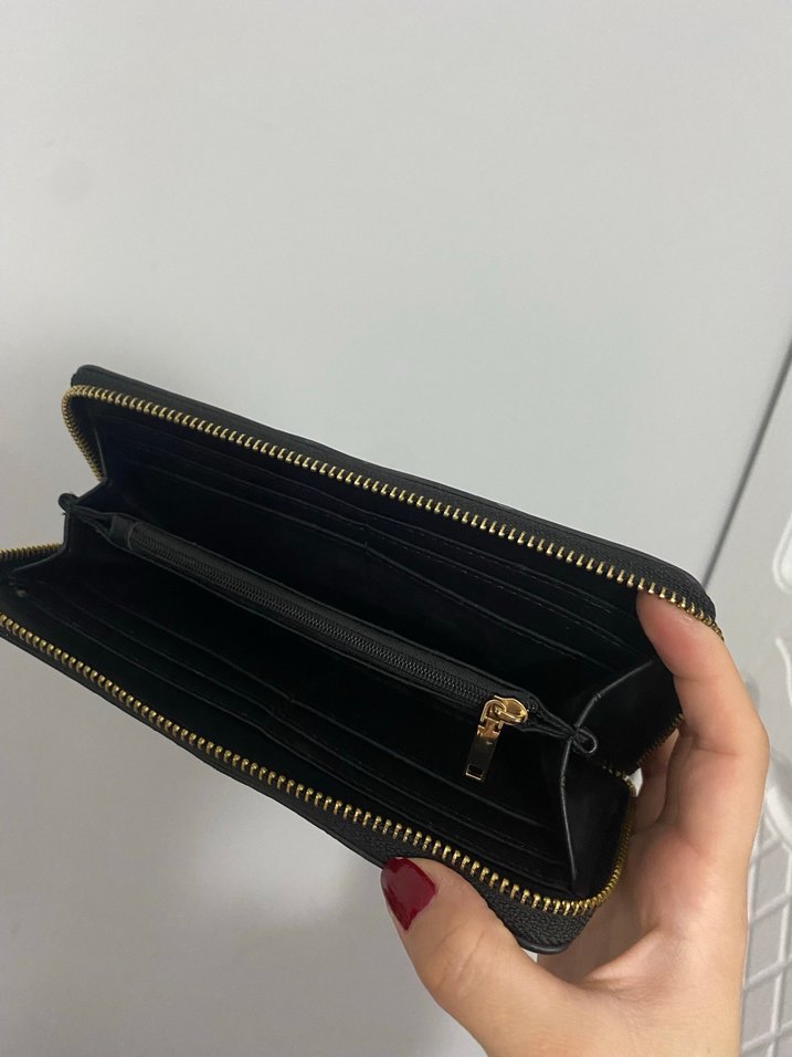 Mango Siyah Kroko Desenli Kadın Cüzdan - Görsel 2