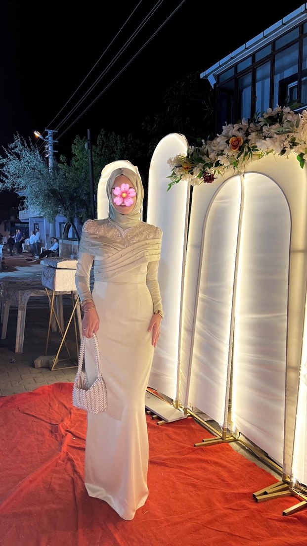 Tesettür abiye elbise - Görsel 3