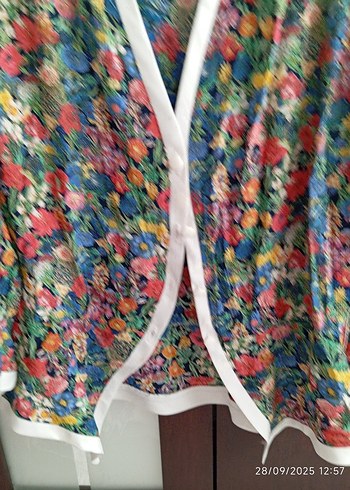 Çiçek Desenli Bohem V Yaka Gömlek - Görsel 6