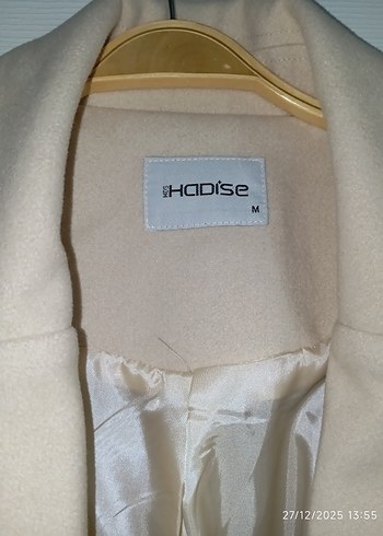 Bej Uzun Kemerli Kadın Kaban - Görsel 5