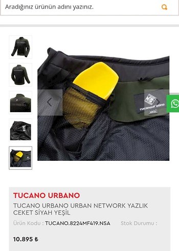 Tucano Urbano Yeşil Siyah erkek motorcu montu - Görsel 5
