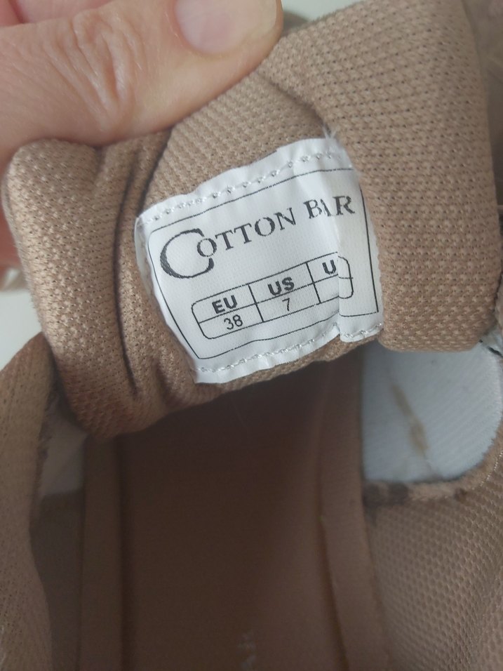 Bej Dolgu Topuklu Süet Kadın Spor Ayakkabı - Görsel 5