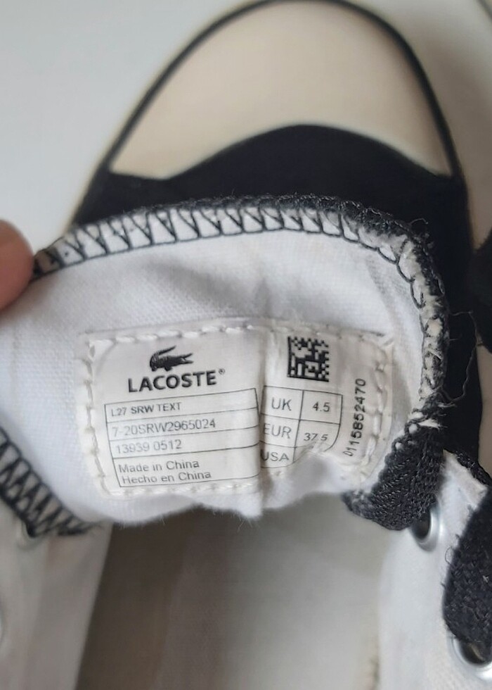 Lacoste keten ayakkabı  - Görsel 2