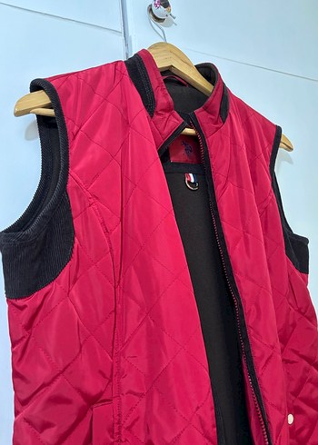 Bordo Fermuarlı Kadın Yelek - Görsel 8