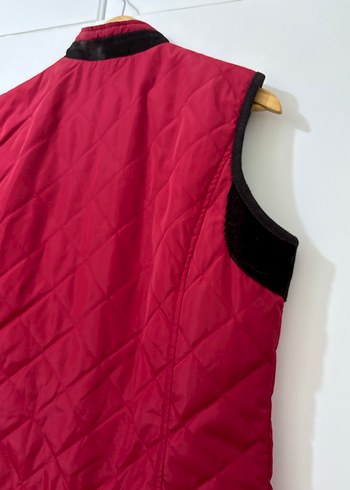 Bordo Fermuarlı Kadın Yelek - Görsel 6