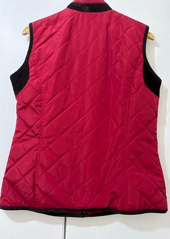 Bordo Fermuarlı Kadın Yelek - Görsel 5