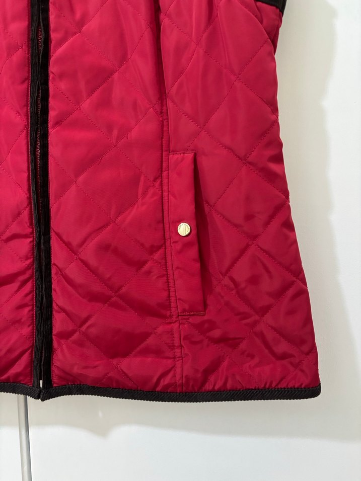 Bordo Fermuarlı Kadın Yelek - Görsel 4