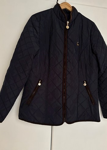 Kadın Mavi Cep Fermuarlı Regular Fit Mont - Görsel 8