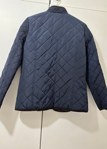 Kadın Mavi Cep Fermuarlı Regular Fit Mont - Görsel 2