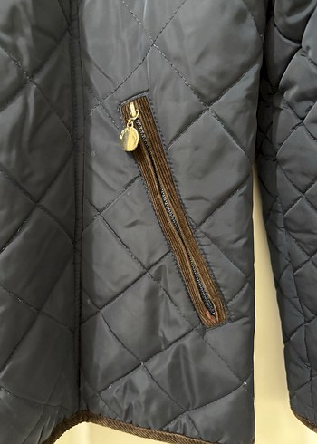 Kadın Mavi Cep Fermuarlı Regular Fit Mont - Görsel 11