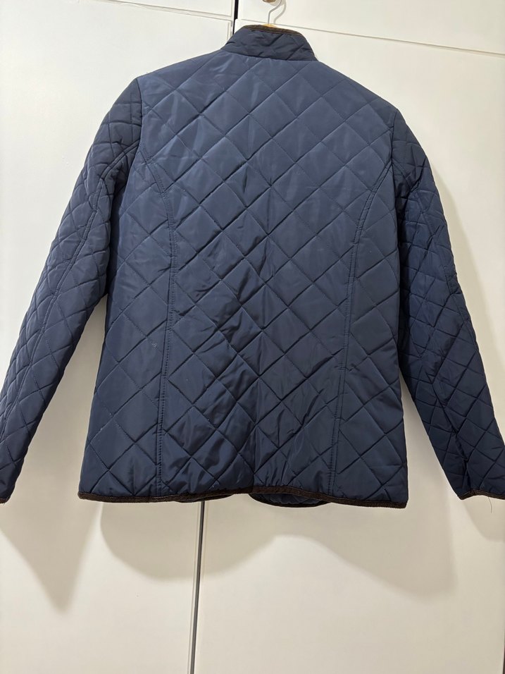 Kadın Mavi Cep Fermuarlı Regular Fit Mont - Görsel 2