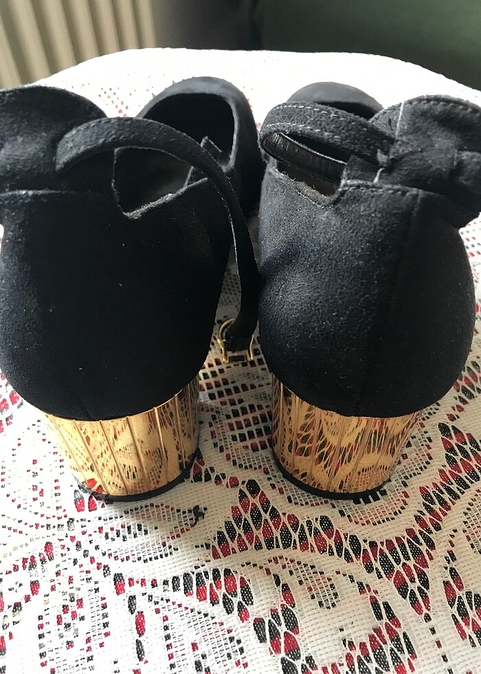 Süet Topuklu Ayakkabı ???? - Görsel 3