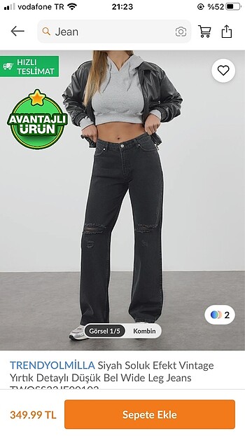 Trendyolmilla wide leg jean