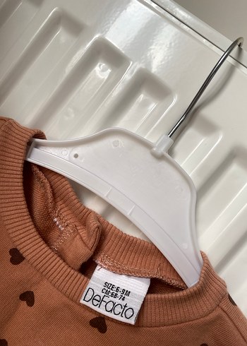 Uzun Kollu Kalp Desenli Kız Elbisesi - Görsel 3