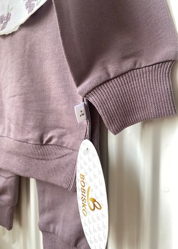 Kız Bebek Uzun Kollu Nakışlı alt üst takım - Görsel 4