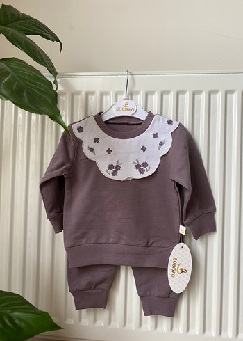 Kız Bebek Uzun Kollu Nakışlı alt üst takım - Görsel 2