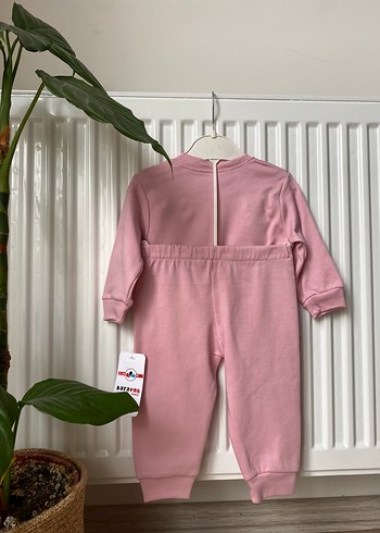 Pembe Uzun Kollu Örme Bebek Kız Takımı - Görsel 6