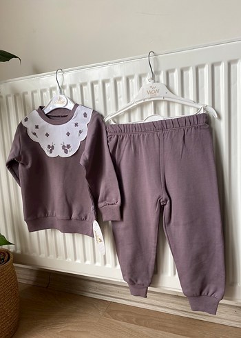 Uzun Kollu Dantel Detaylı Bebek Kız Takımı - Görsel 7