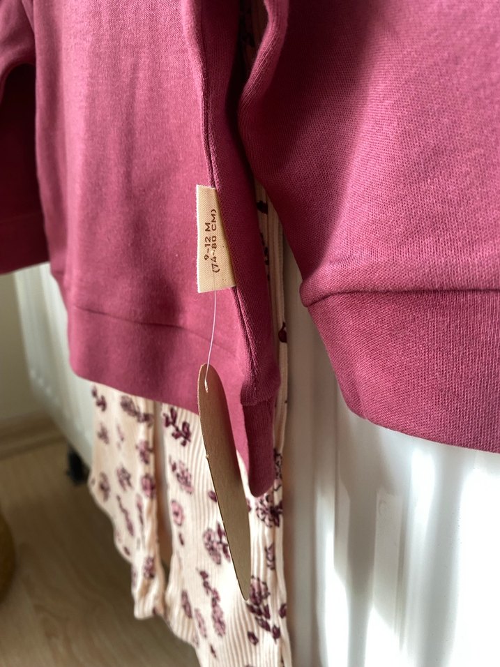 Bordo Dantelli Bebek Kız Takımı - Görsel 3