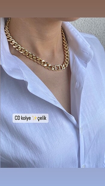 CD Çelik kolye