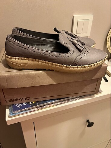 38 Beden Deri loafer / babet