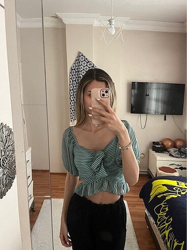 s Beden turkuaz Renk Kadın bluz