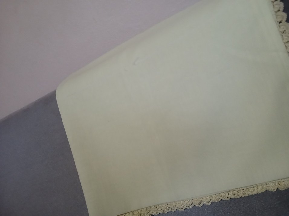 Dantel Kenarlı Beyaz Kadın Fular - Görsel 3