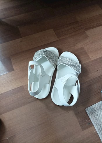Beyaz Payetli kız çocuk Sandalet - Görsel 7