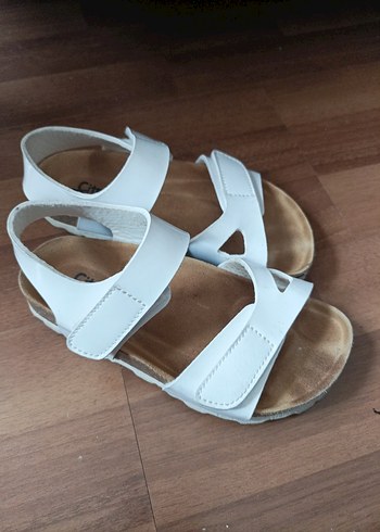 Kız Beyaz Tokalı Rahat Sandalet - Görsel 2