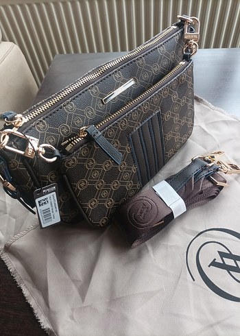 Vakko Kahverengi Baskılı Kadın Çanta - Görsel 2