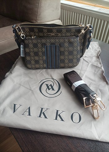 Vakko Kahverengi Baskılı Kadın Çanta - Görsel 3