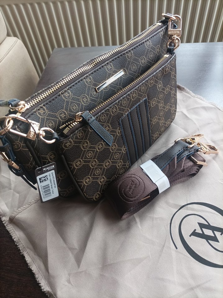 Vakko Kahverengi Baskılı Kadın Çanta - Görsel 2