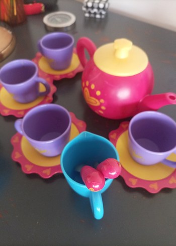 Renkli Plastik Çay Seti Oyuncak - Görsel 6