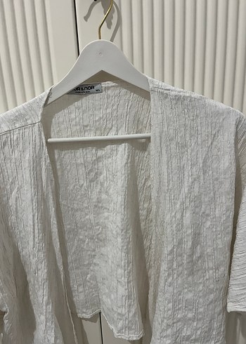 Kadın Beyaz Bağlamalı Bluz - Görsel 3