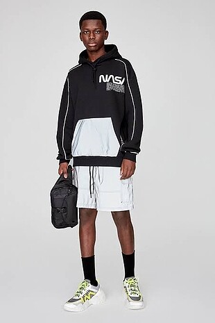 Sıfır reflektörtlu nasa sweatshirt
