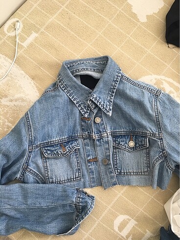 Crop kot ceket