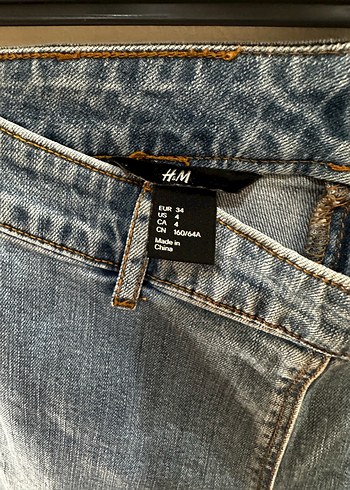 26 Beden mavi Renk Zincir Detaylı Mavi Slim Fit Kadın Kot Pantolon