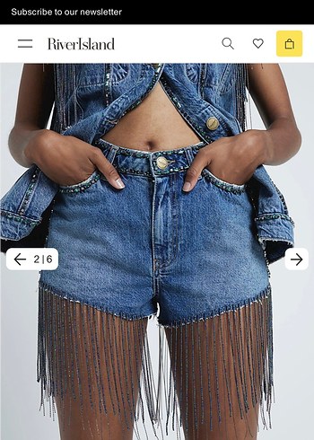 River Island Puskullu Bohem Tarzi Mini Kot Sort