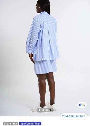 Mavi Kelebek Desenli takım - Görsel 3