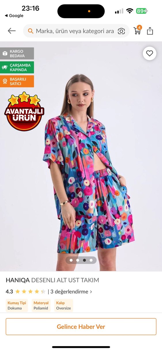 HANIQA Desenli Mini Takım - Görsel 2